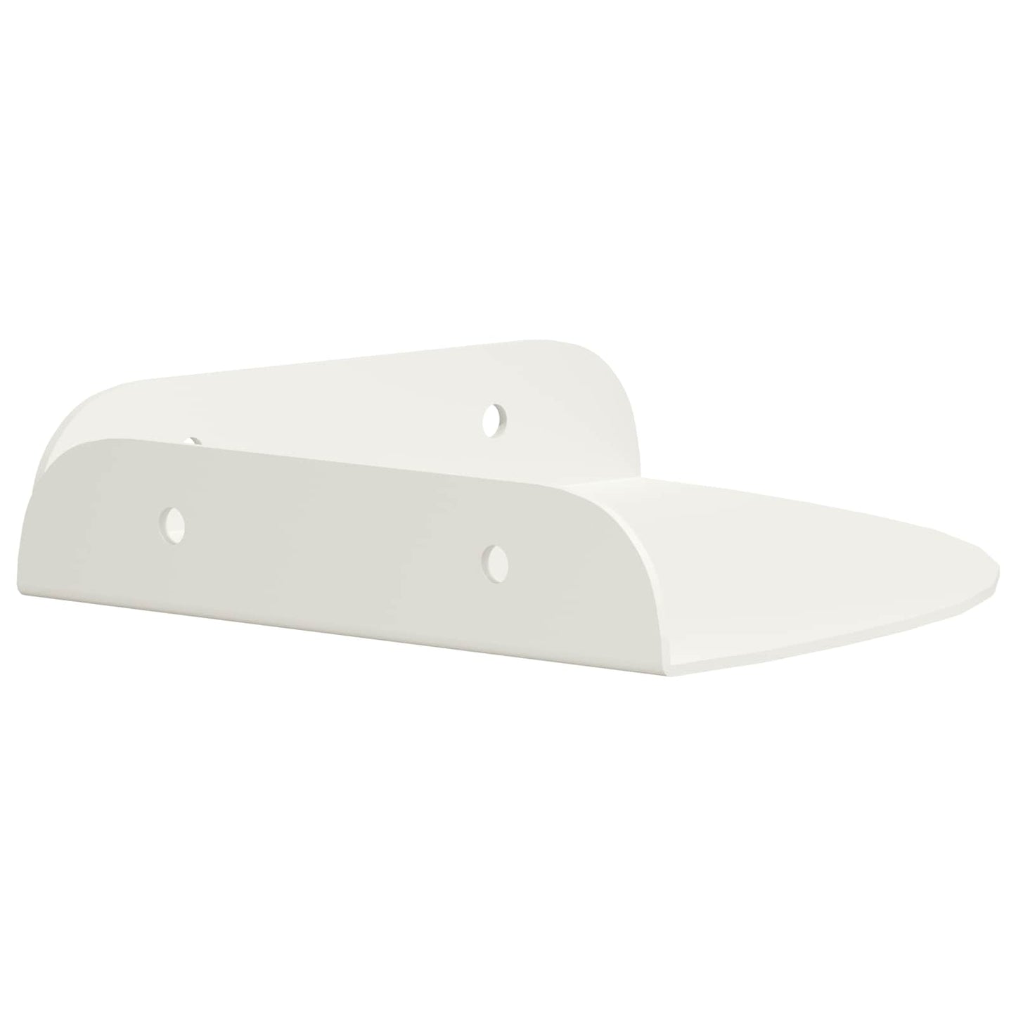 Flytende hylle med hylle med lagring 4 pcs Hvit 15 x 15 x 2 cm