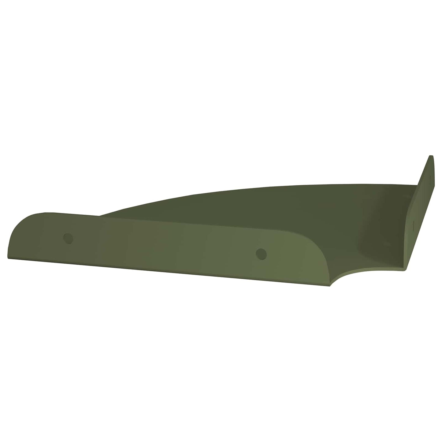 Flytende hylle med hylle 2 pcs Olivengrønn 18 x 18 x 2 cm