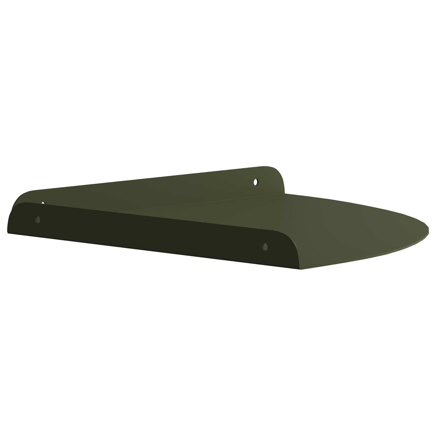 Flytende hylle med hylle 4 pcs Olivengrønn 24 x 24 x 2 cm