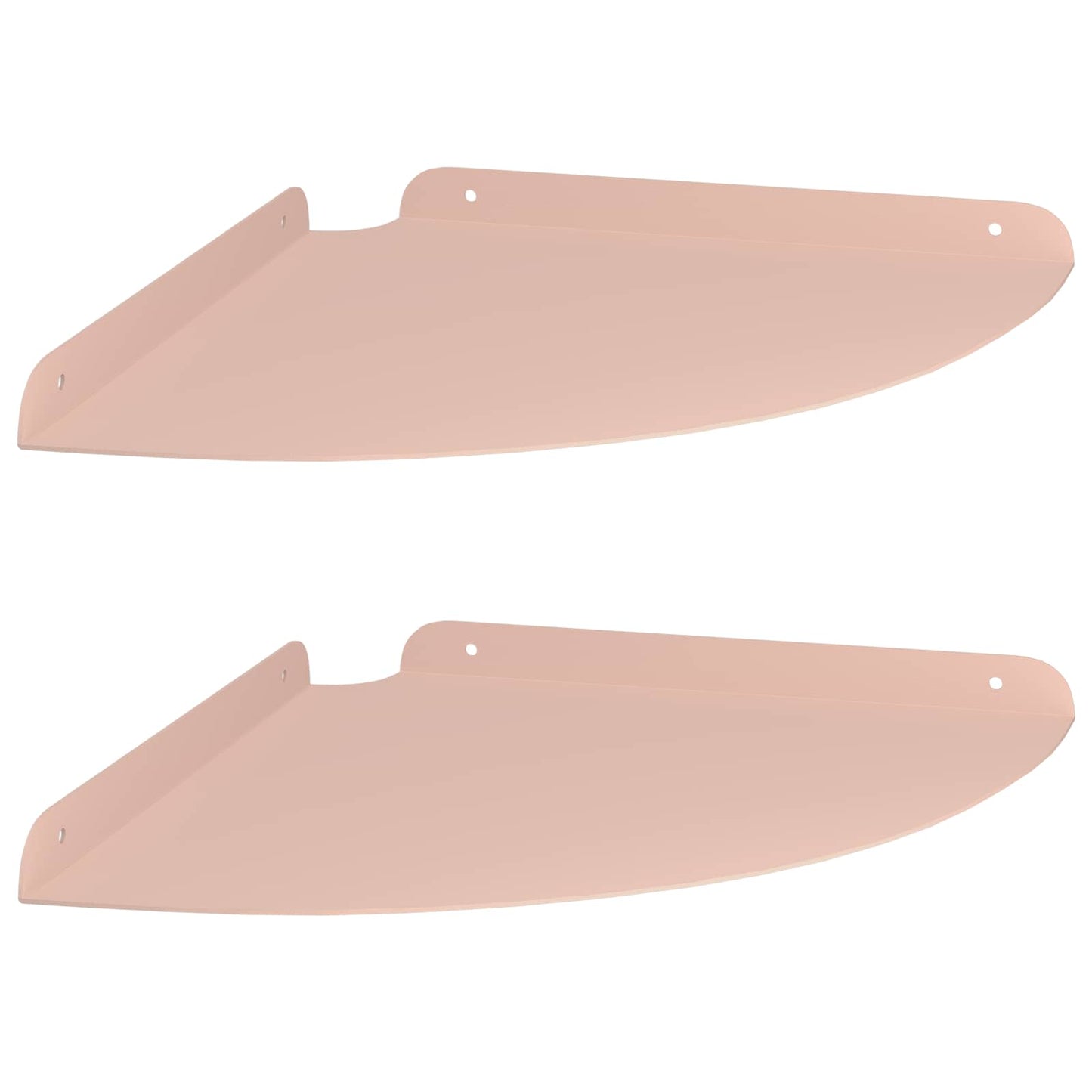 Flytende hylle med hylle med lagring 2 pcs Rosa 30 x 30 x 2 cm