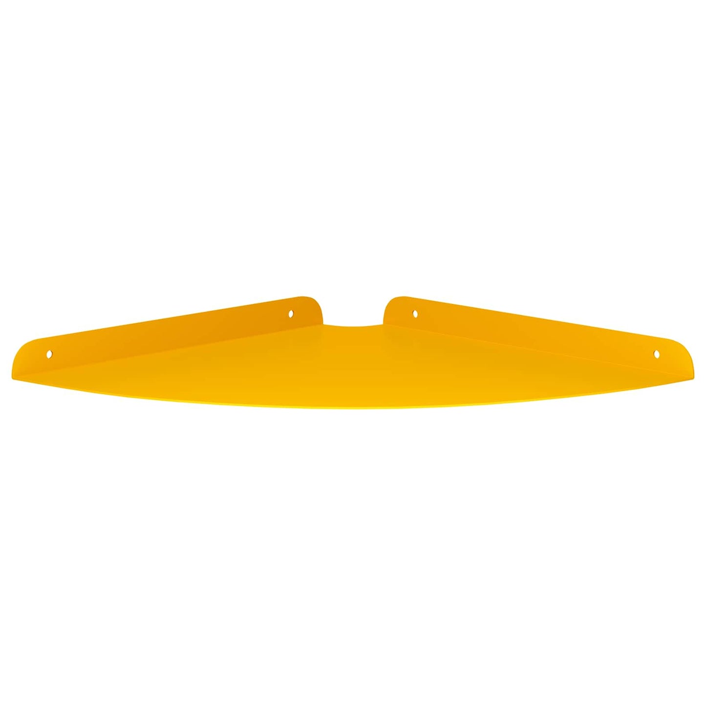 Flytende hylle med hylle 4 pcs Sennepsgul 30 x 30 x 2 cm