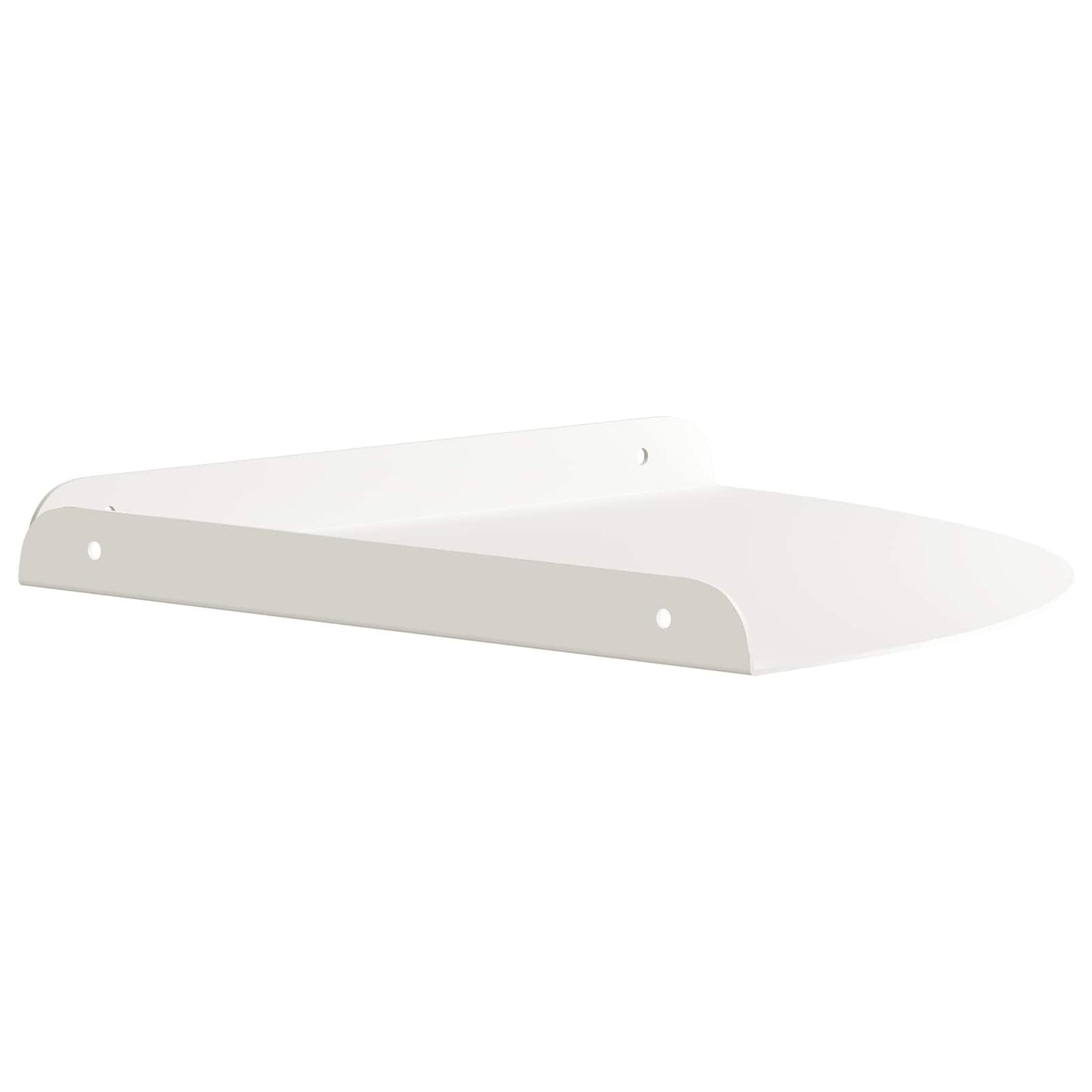 Flytende hylle med hylle med lagring 2 pcs Hvit 30 x 30 x 2 cm