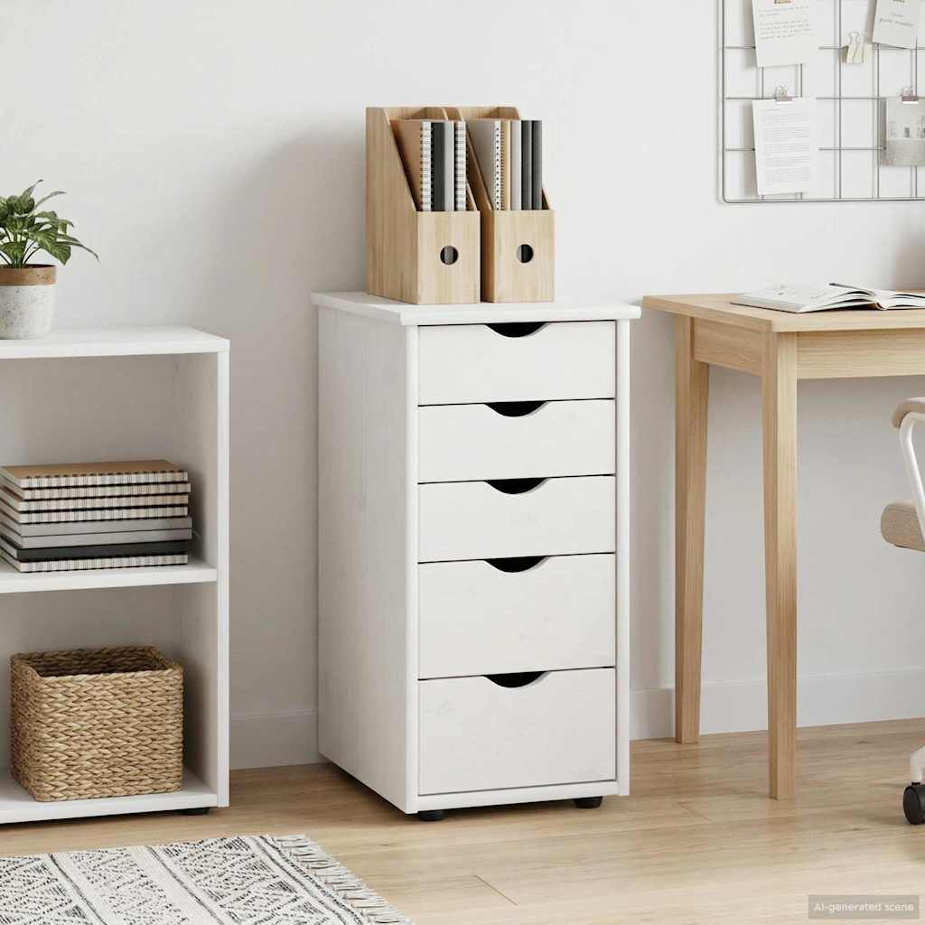 Kabinett Hvit 34 x 39 x 61,5 cm Massiv furu