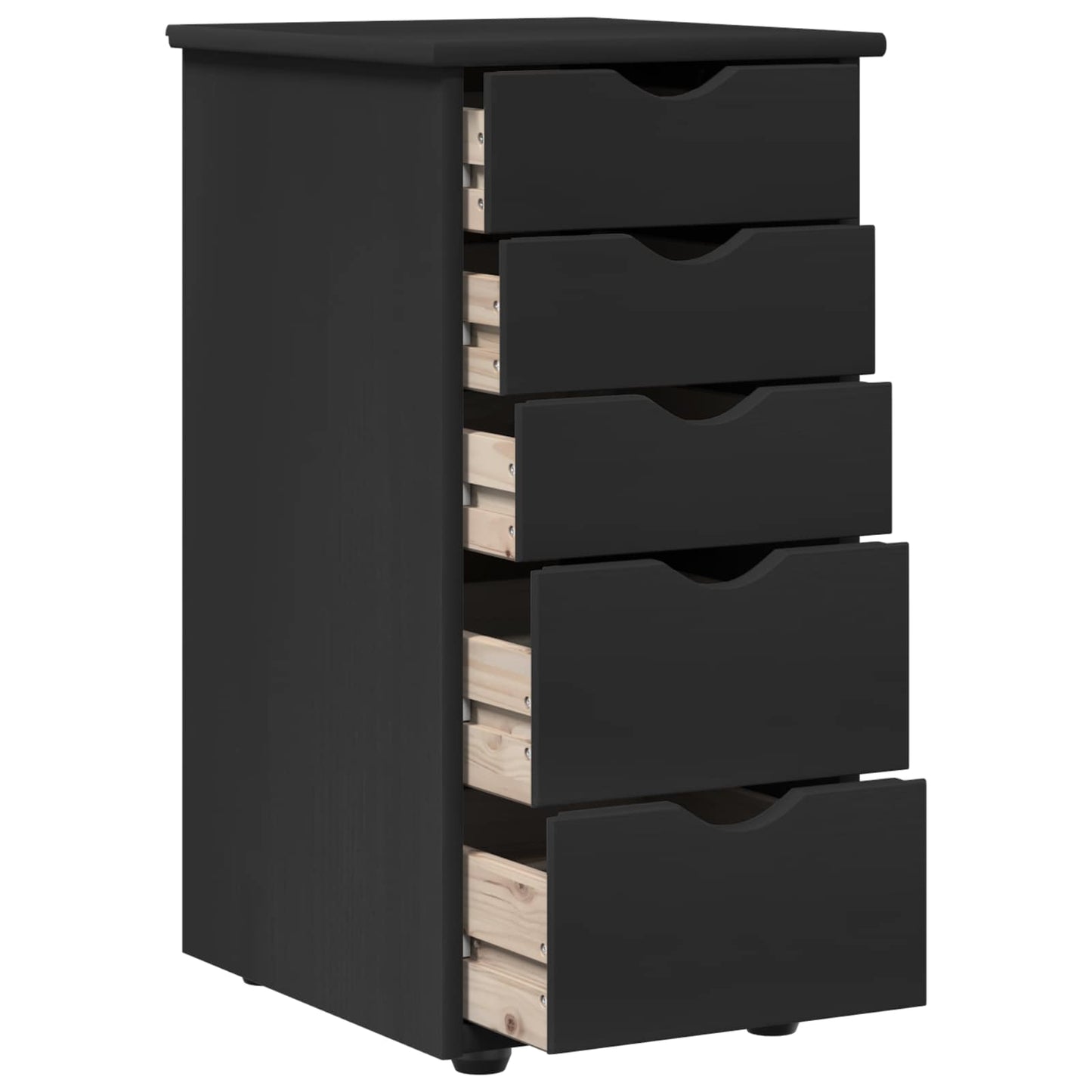 Kabinett Svart 34 x 39 x 61,5 cm Massiv furu