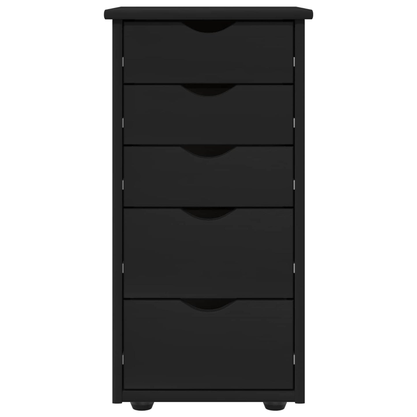 Kabinett Svart 34 x 39 x 61,5 cm Massiv furu