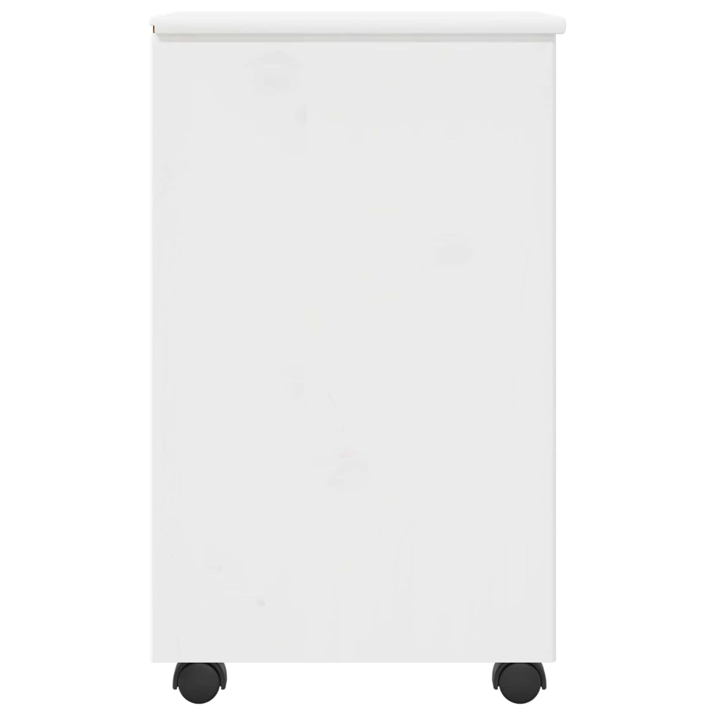 Rullende skap med hjul Hvit 34 x 39 x 65,5 cm Massiv furu