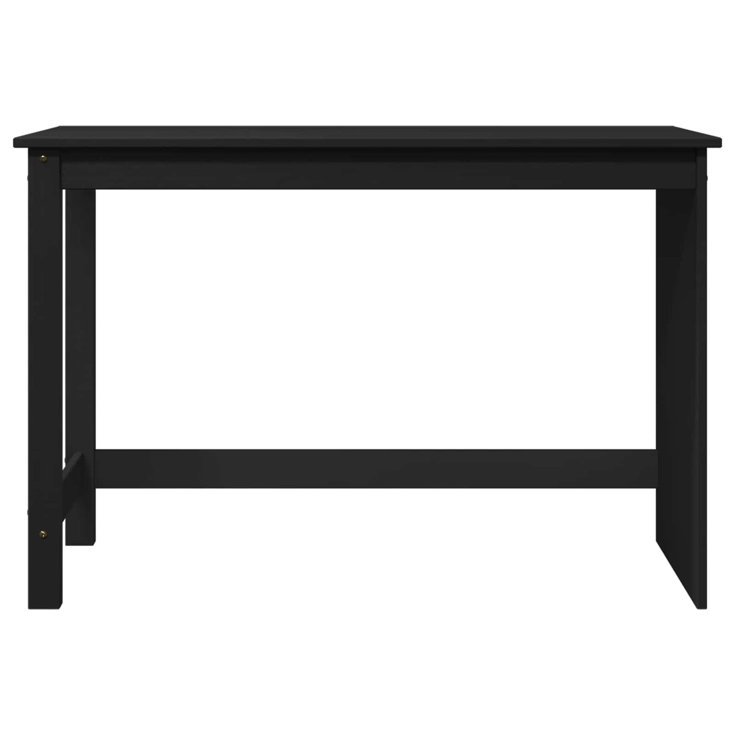 Skrivebord Svart 112 x 50 x 75 cm Massiv furu