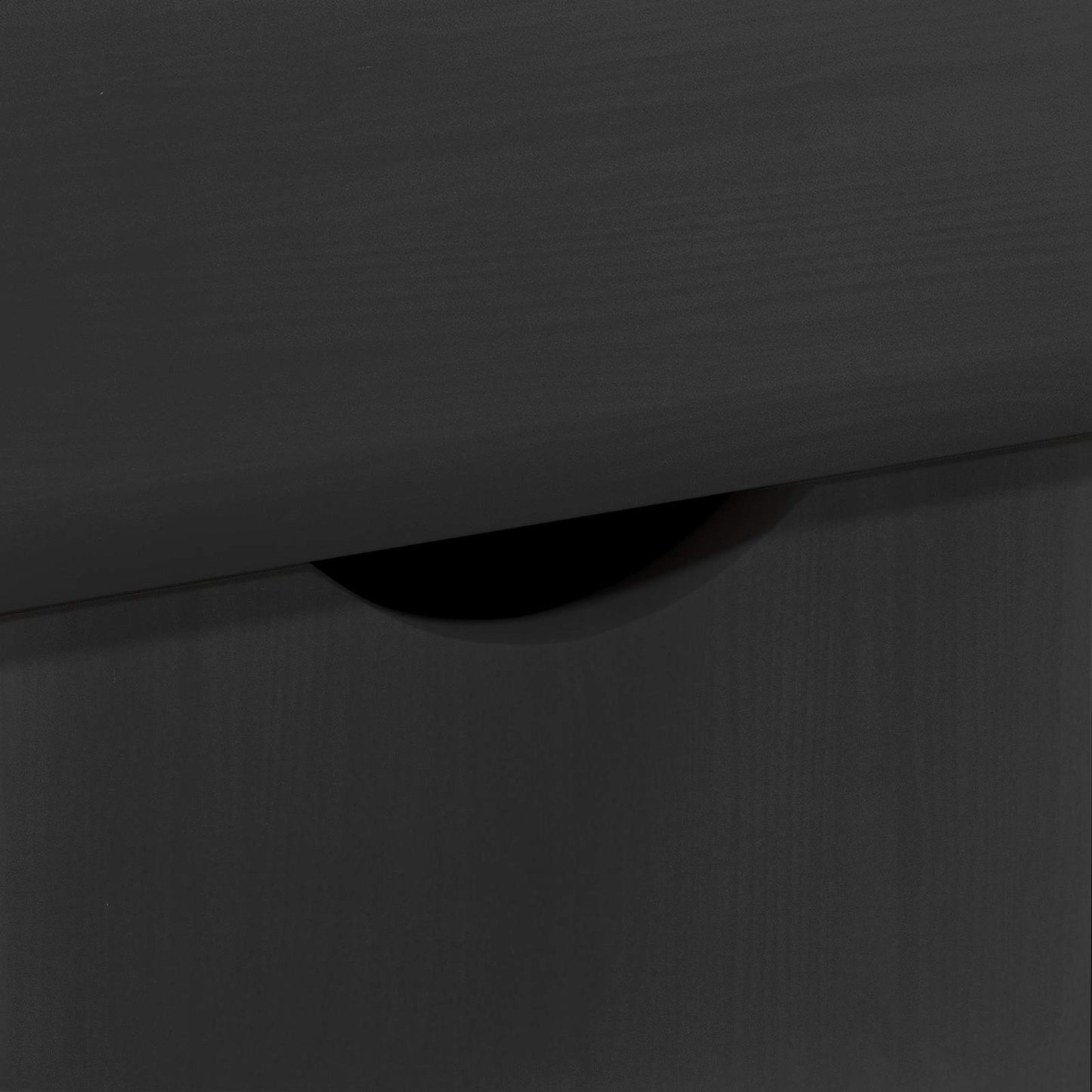 Rullende skap med hjul Svart 100 x 39 x 65,5 cm Massiv furu