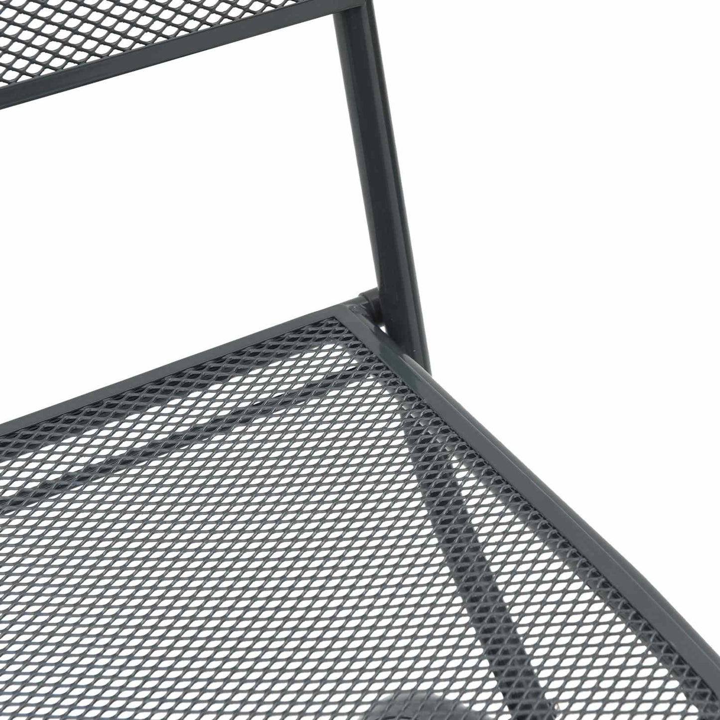 Hagestoler 2 pcs Antrasitt 52,5 x 46 x 82 cm Jern