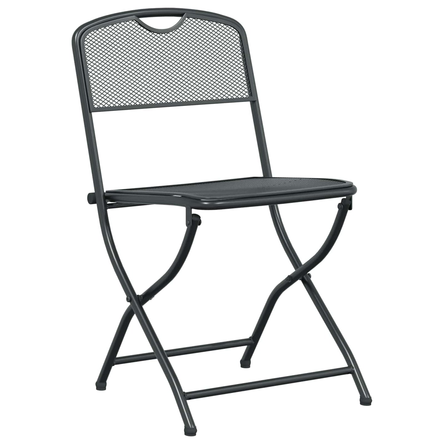 Hagestoler 2 pcs Antrasitt 52,5 x 46 x 82 cm Jern