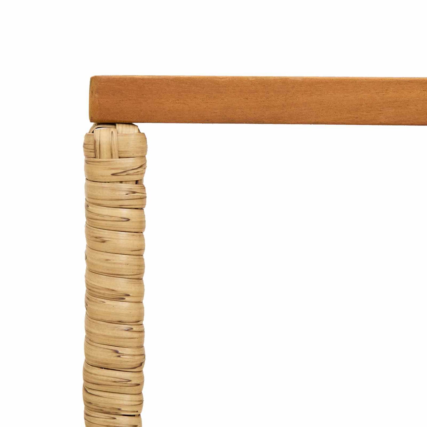 Utebord Naturlig 80 x 40 x 40 cm Stål og Poly Rattan