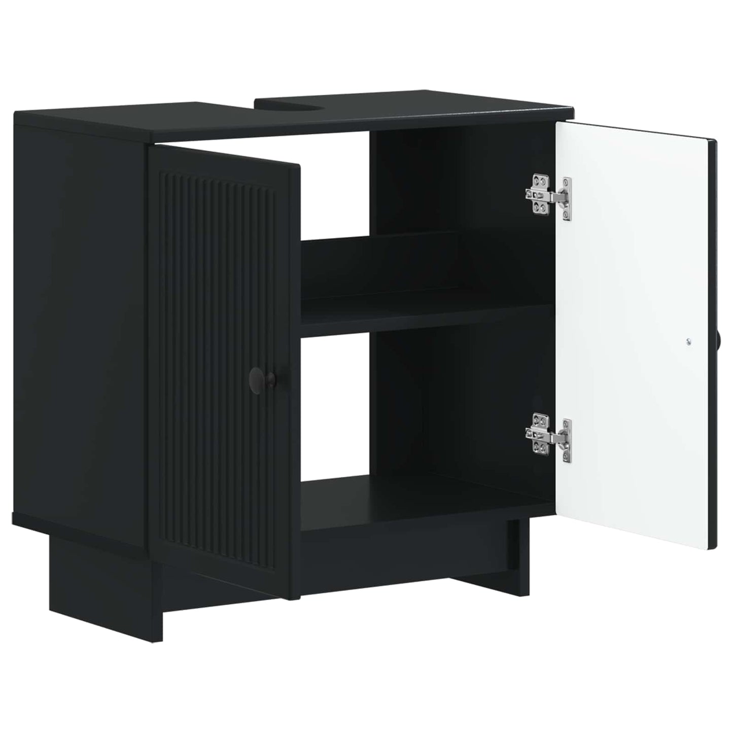 Baderomsvaskeskap EDE Svart 59,5 x 31,5 x 59 cm Konstruert tre
