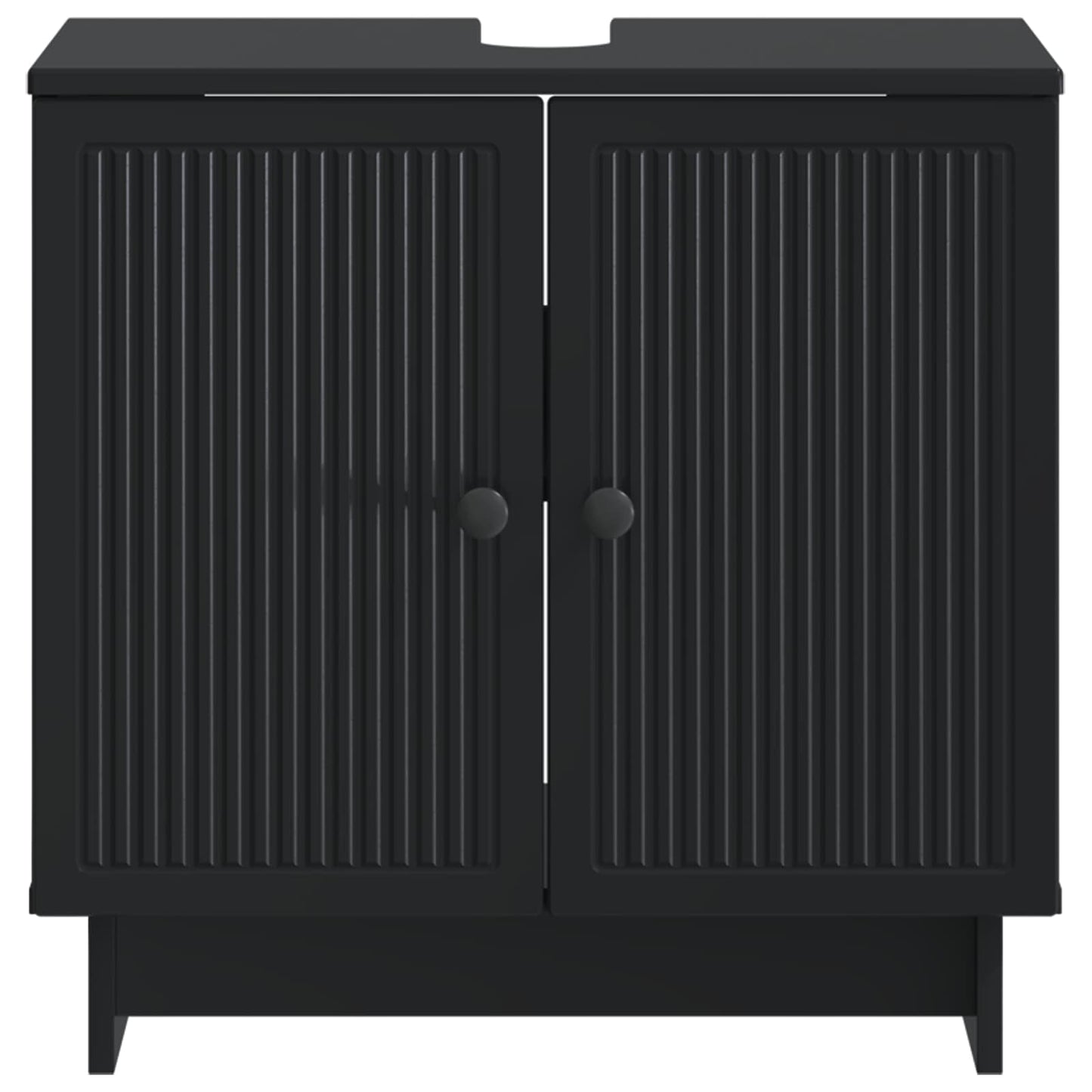 Baderomsvaskeskap EDE Svart 59,5 x 31,5 x 59 cm Konstruert tre