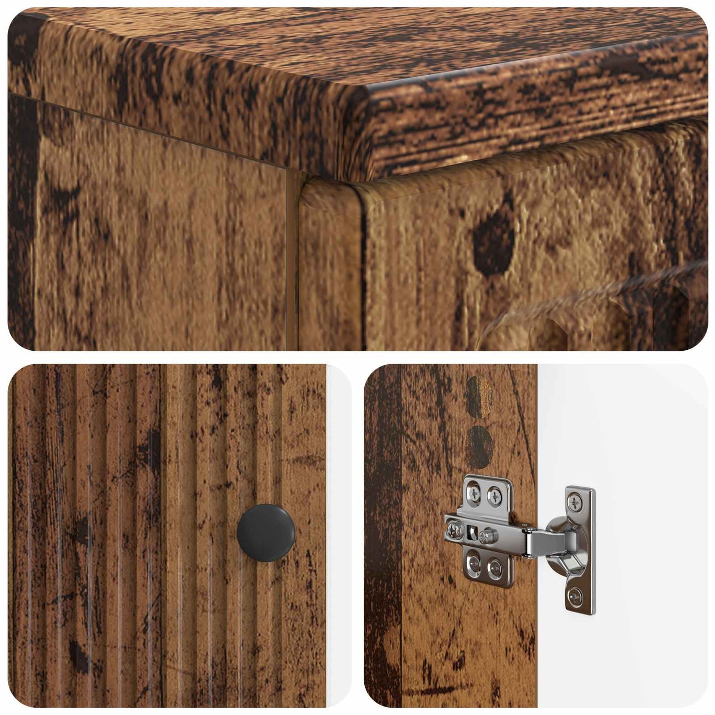 Baderomsvaskeskap EDE Gammelt tre 59,5 x 31,5 x 59 cm