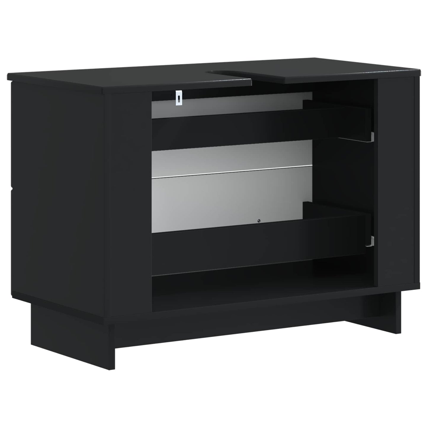 Baderomsvaskeskap EDE Svart 82 x 41 x 59 cm Konstruert tre