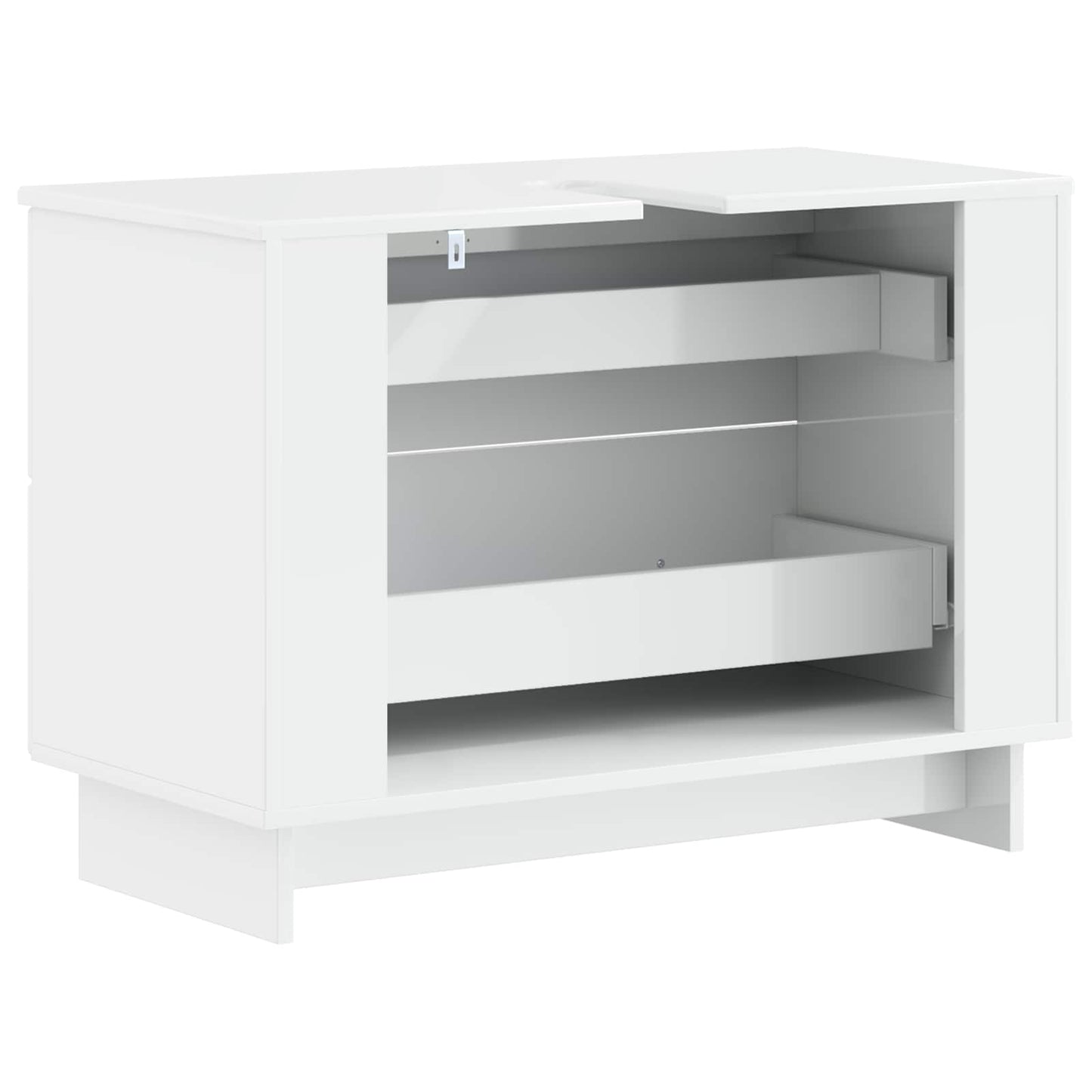 Baderomsvaskeskap EDE Høgglans hvit 82 x 41 x 59 cm