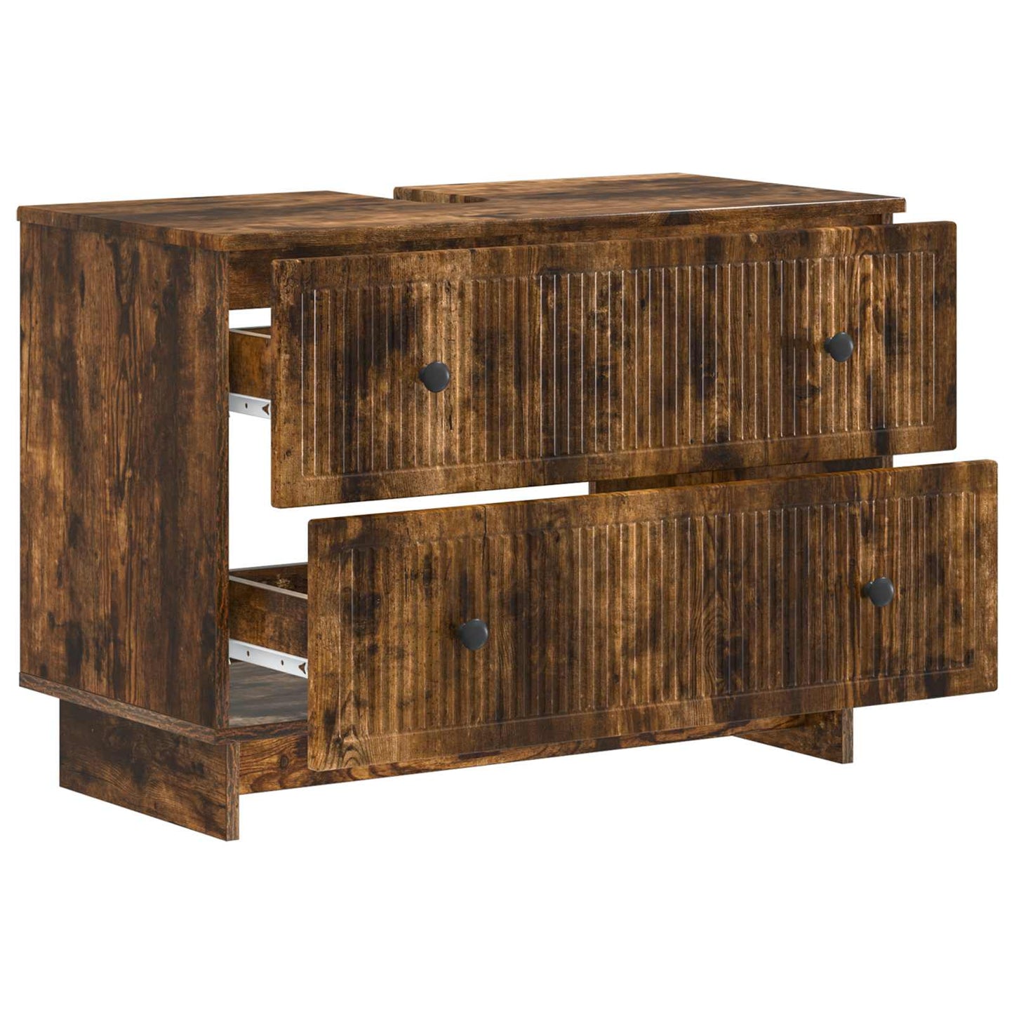 Baderomsvaskeskap EDE Røkt Eik 82 x 41 x 59 cm Konstruert tre