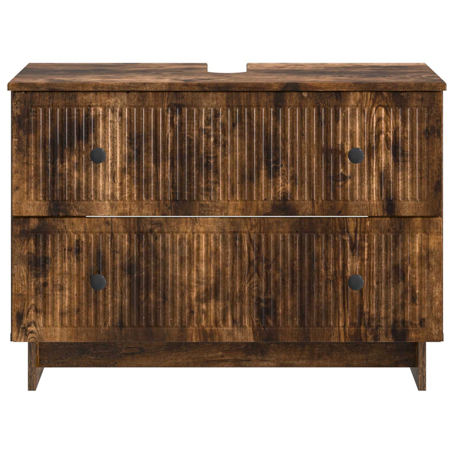 Baderomsvaskeskap EDE Røkt Eik 82 x 41 x 59 cm Konstruert tre