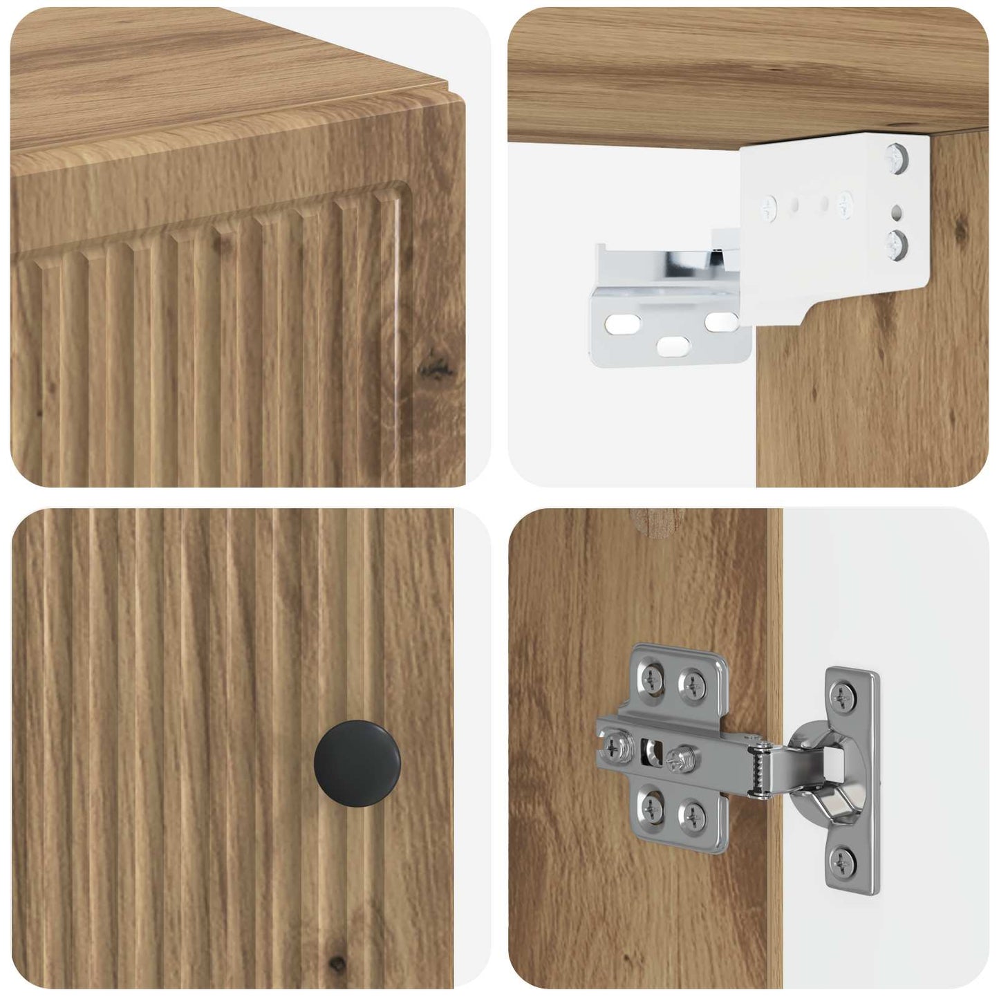 Baderom veggskap EDE Artisan eik 30 x 31 x 59 cm Konstruert tre