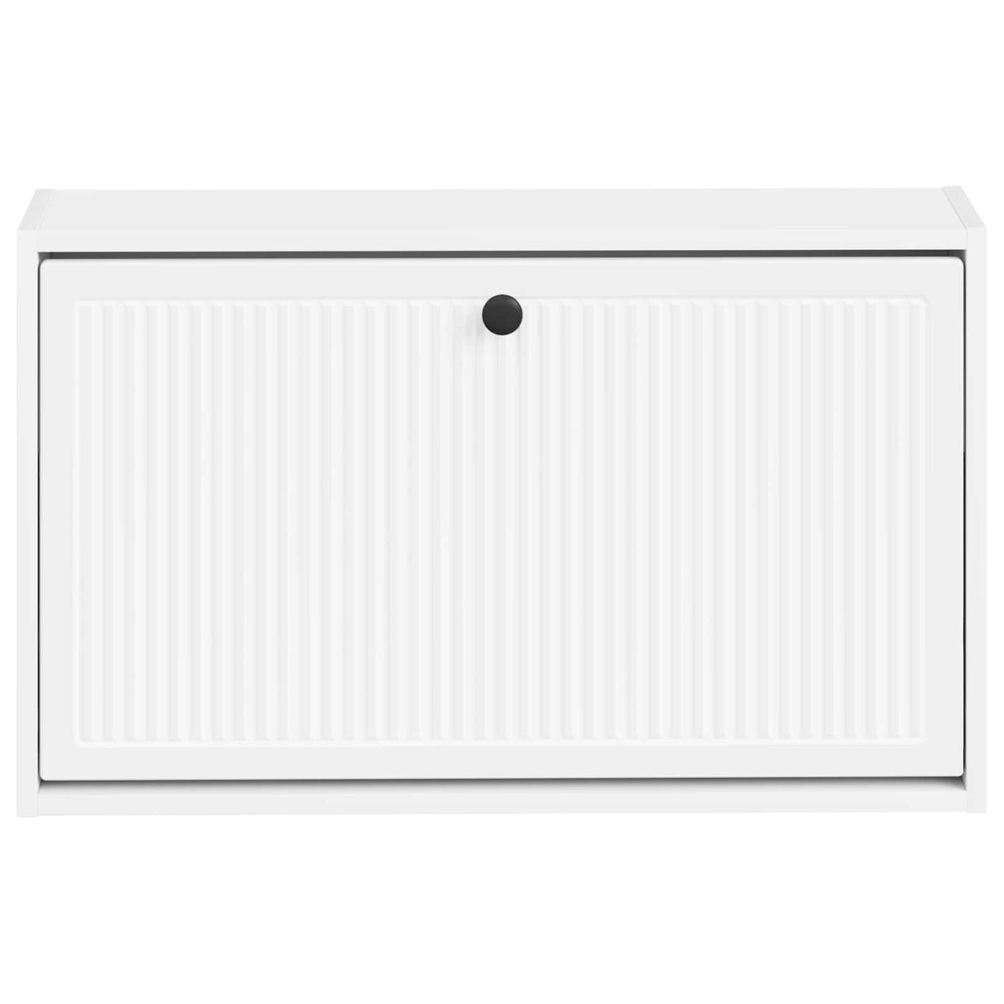 Vegghengt skoskap EDE 71 x 17 x 43 cm Konstruert tre Hvit