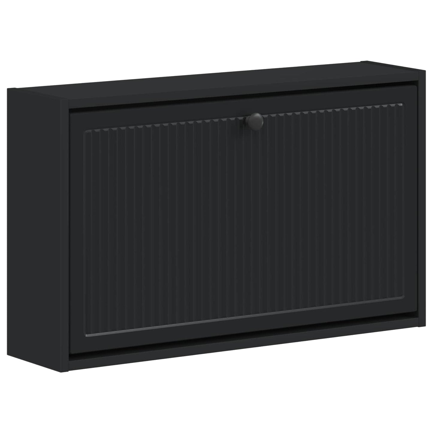 Vegghengt skoskap EDE 71 x 17 x 43 cm Konstruert tre Svart