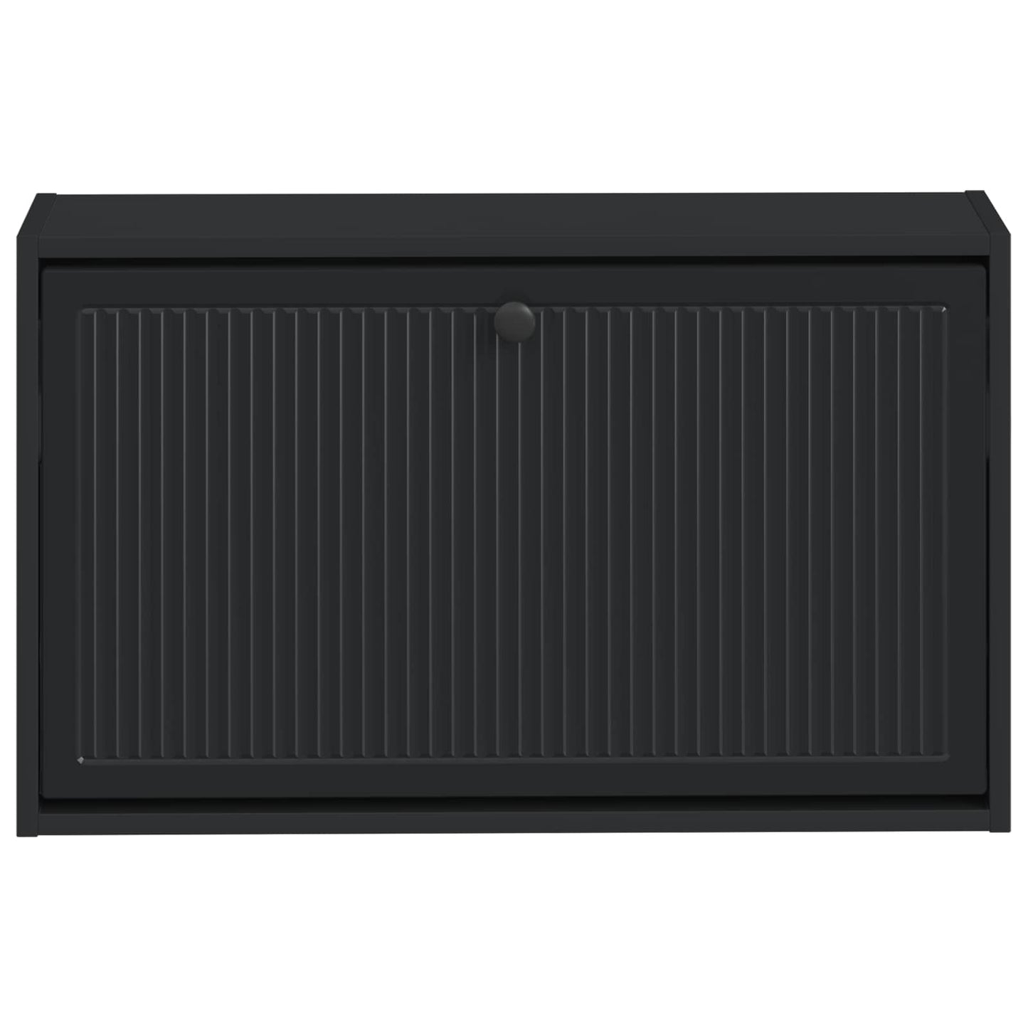 Vegghengt skoskap EDE 71 x 17 x 43 cm Konstruert tre Svart