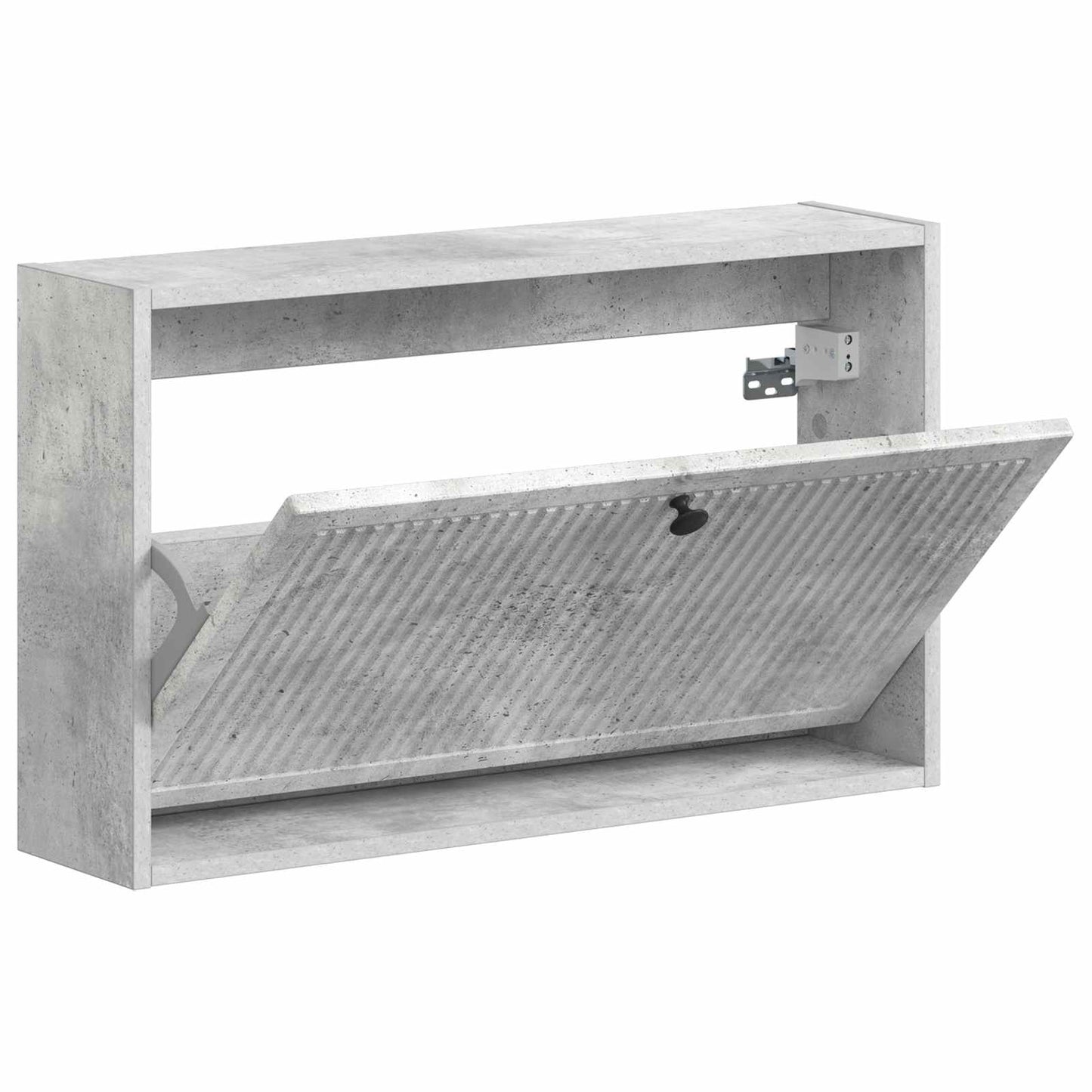 Vegghengt skoskap EDE 71 x 17 x 43 cm Konstruert tre Betonggrå
