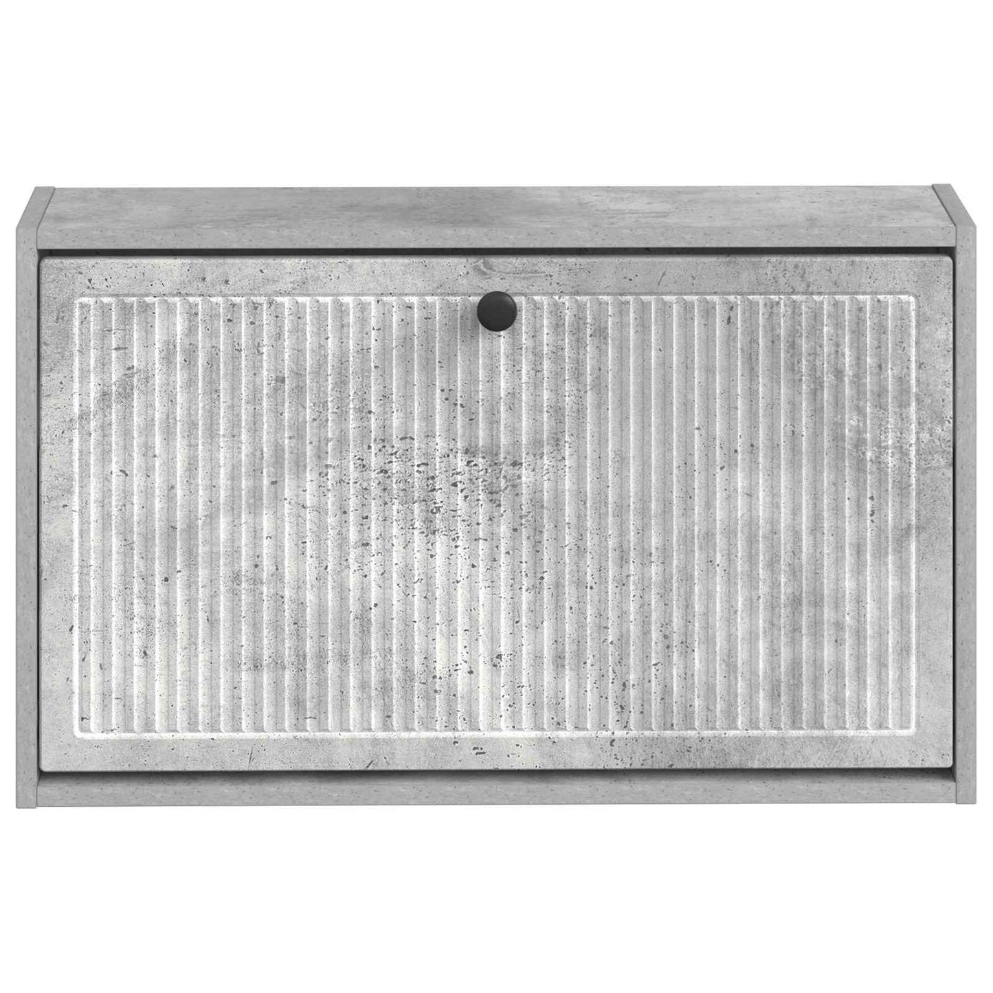 Vegghengt skoskap EDE 71 x 17 x 43 cm Konstruert tre Betonggrå