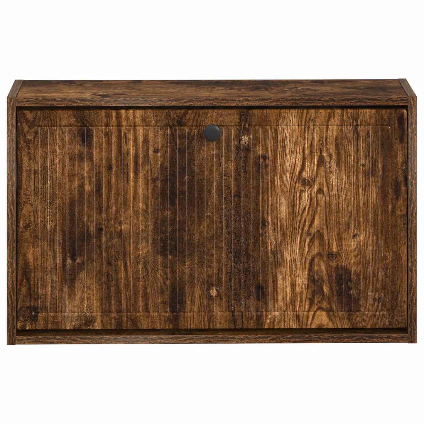Vegghengt skoskap EDE 71 x 17 x 43 cm Konstruert tre Røkt Eik