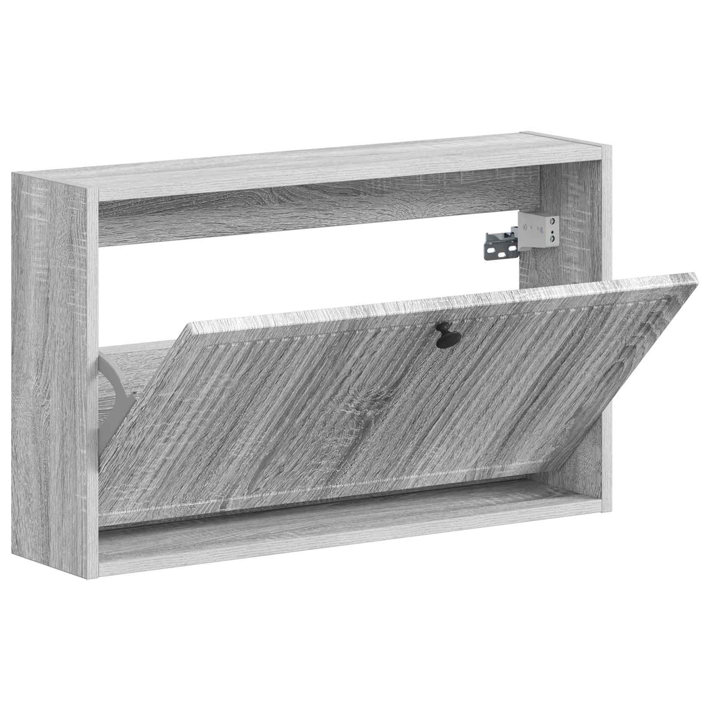 Vegghengt skoskap EDE 71 x 17 x 43 cm Konstruert tre Grå Sonoma