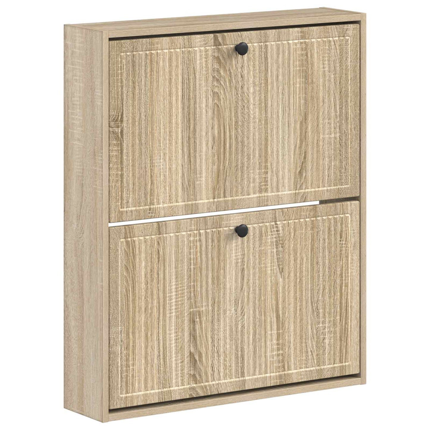 Vegghengt skoskap EDE 71 x 17 x 86 cm Konstruert tre Sonoma eik