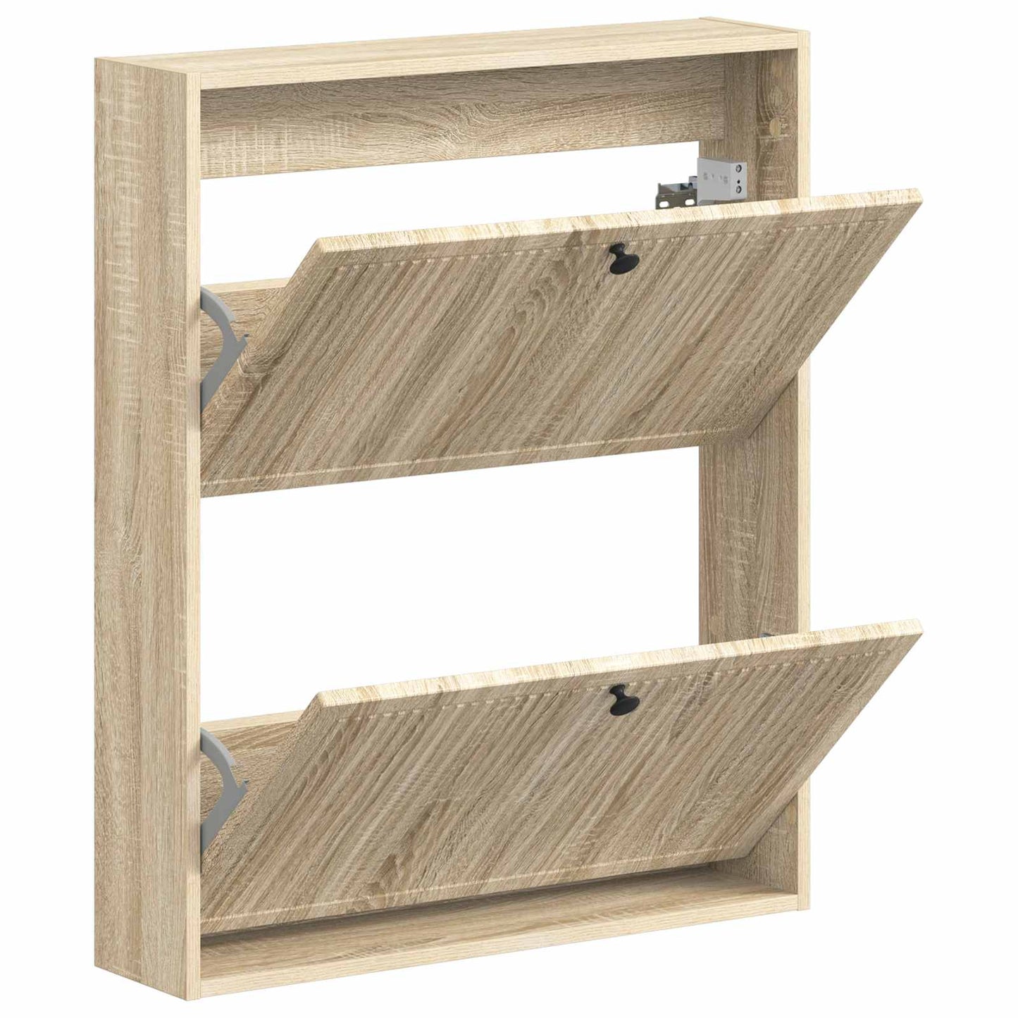 Vegghengt skoskap EDE 71 x 17 x 86 cm Konstruert tre Sonoma eik