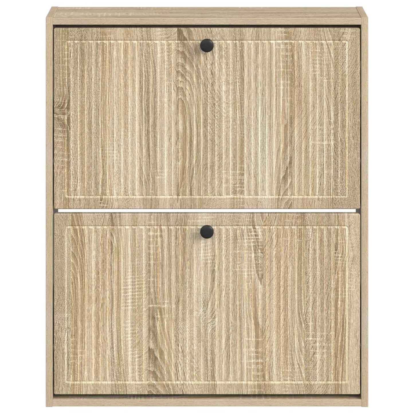 Vegghengt skoskap EDE 71 x 17 x 86 cm Konstruert tre Sonoma eik