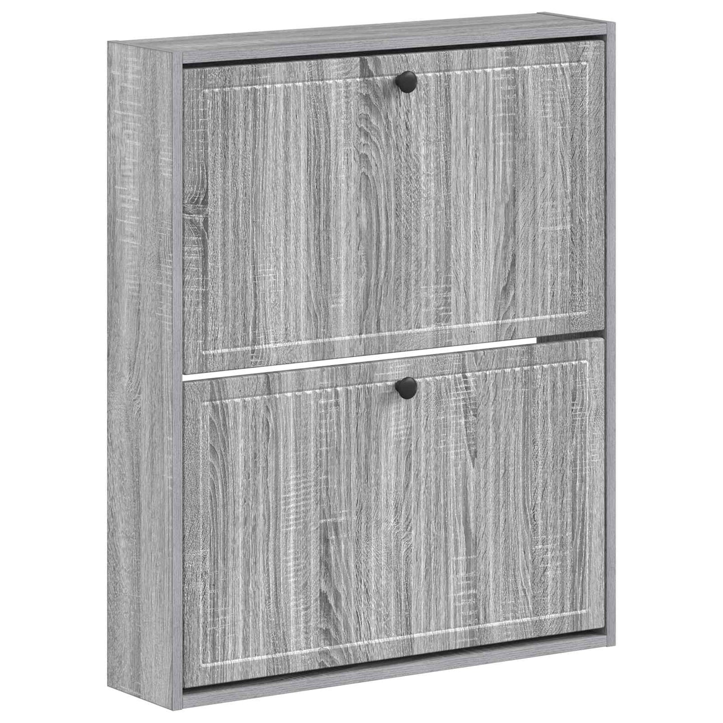 Vegghengt skoskap EDE 71 x 17 x 86 cm Konstruert tre Grå Sonoma