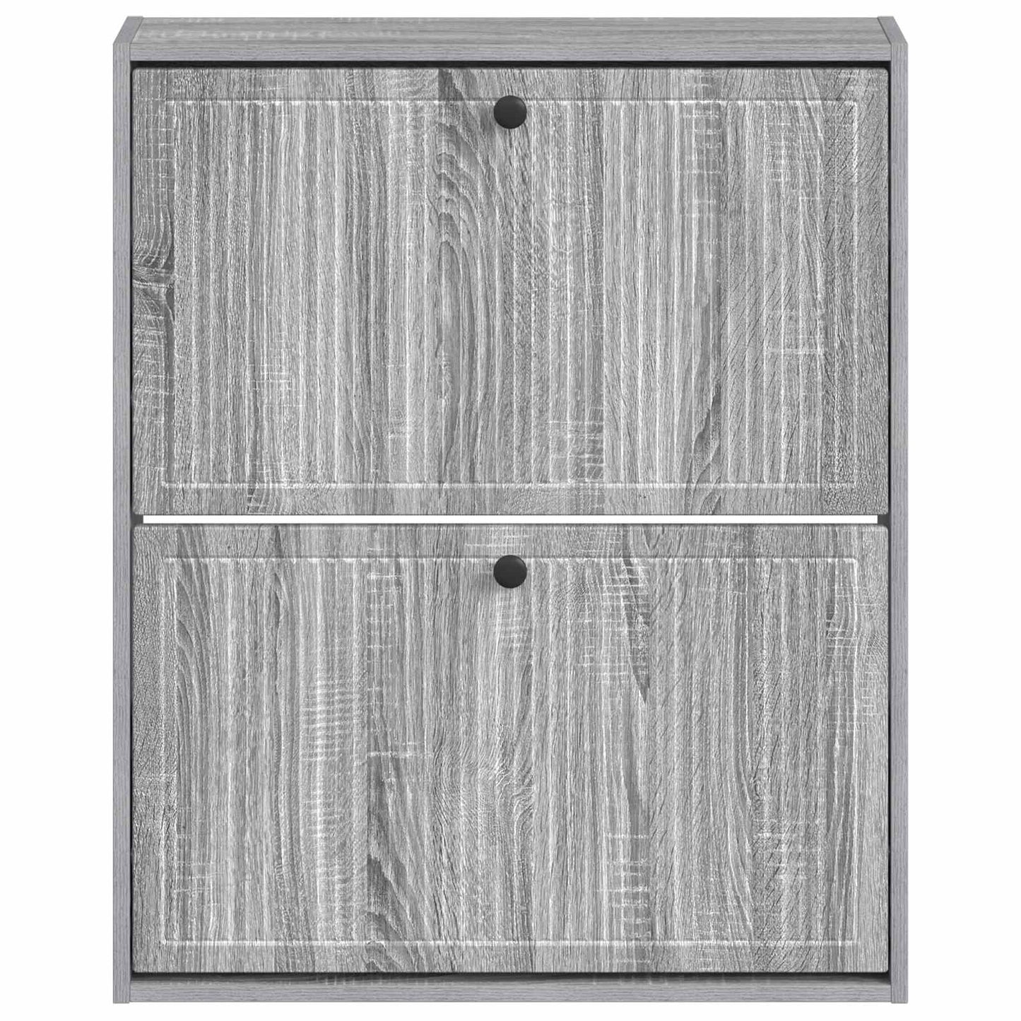 Vegghengt skoskap EDE 71 x 17 x 86 cm Konstruert tre Grå Sonoma