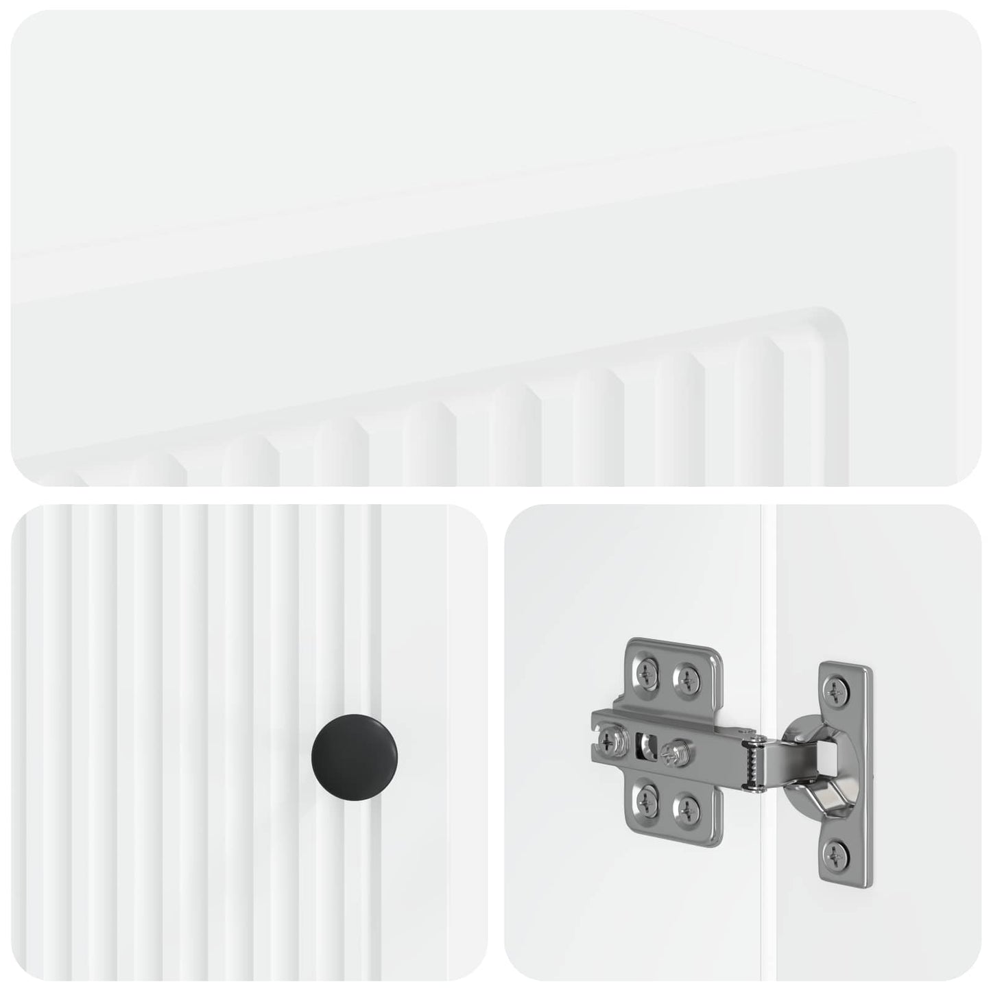 Sko Skap EDE 59,5 x 39,5 x 90 cm Konstruert tre Hvit