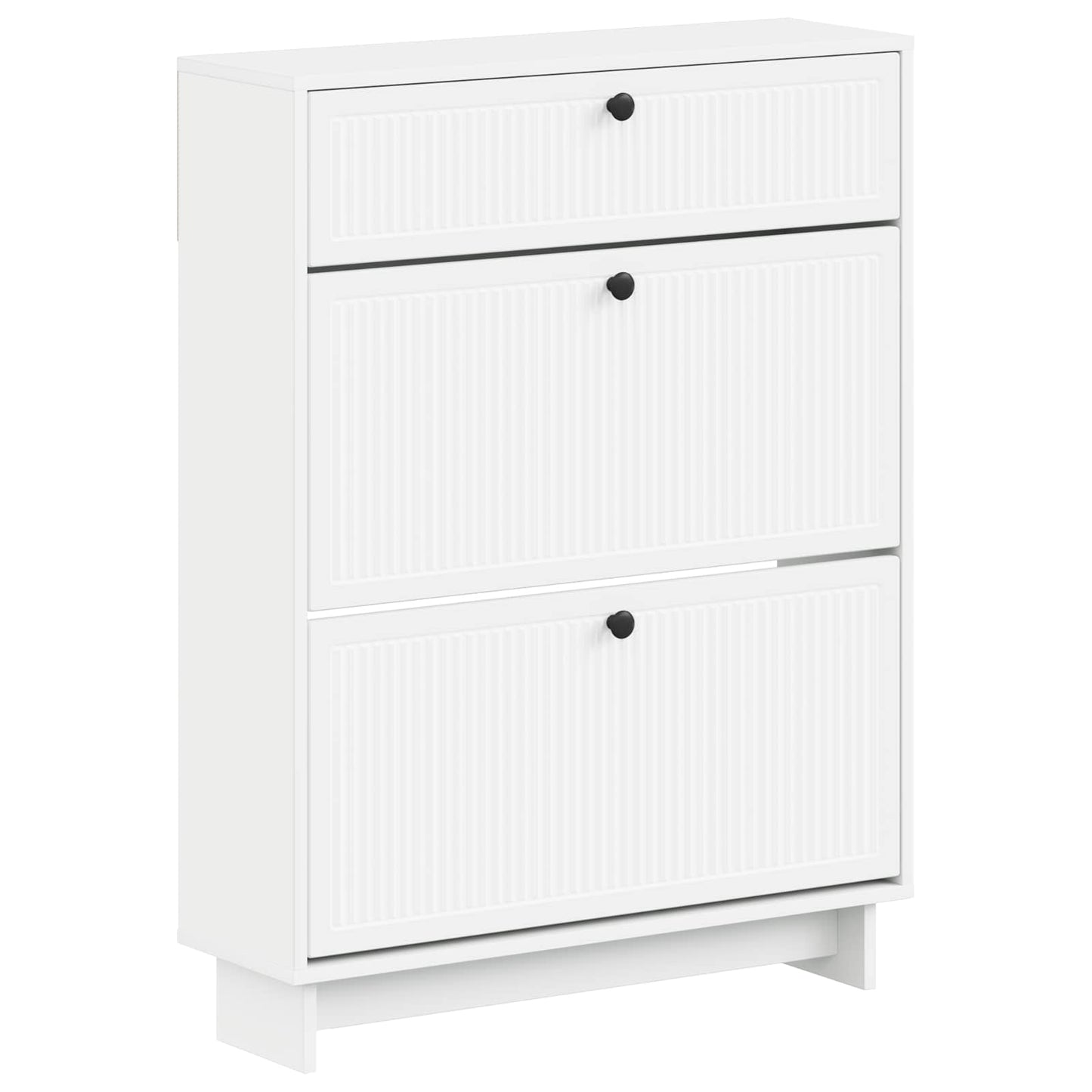 Sko Skap EDE 78 x 24 x 103 cm Konstruert tre Hvit