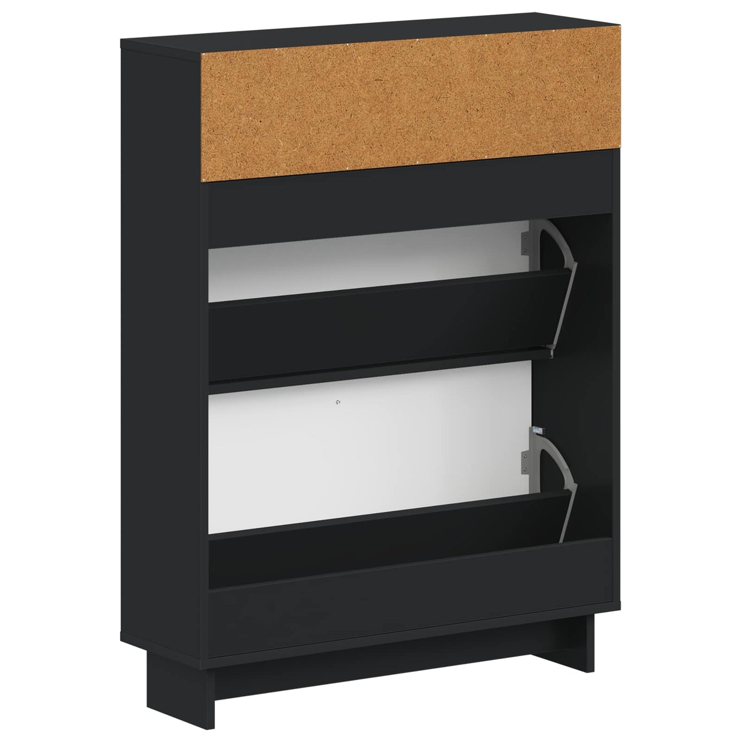 Sko Skap EDE 78 x 24 x 103 cm Konstruert tre Svart