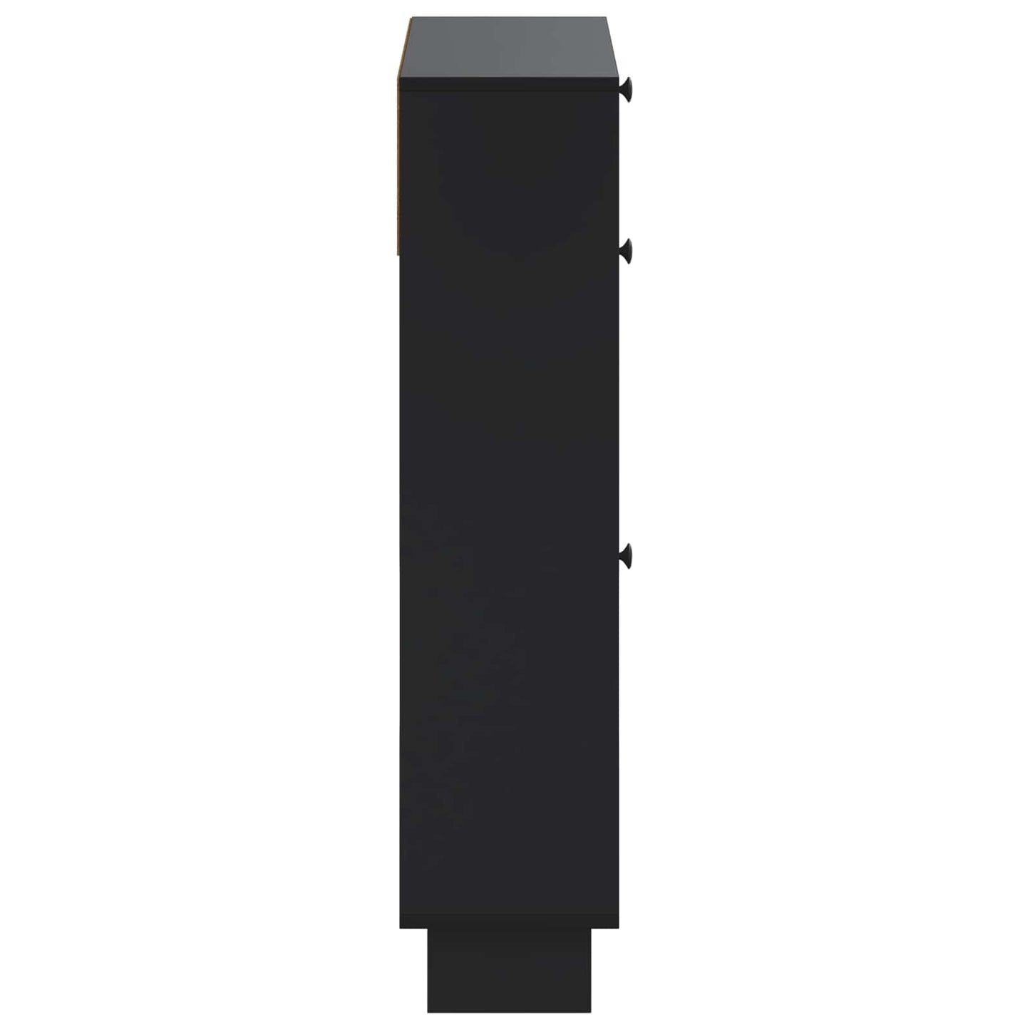 Sko Skap EDE 78 x 24 x 103 cm Konstruert tre Svart