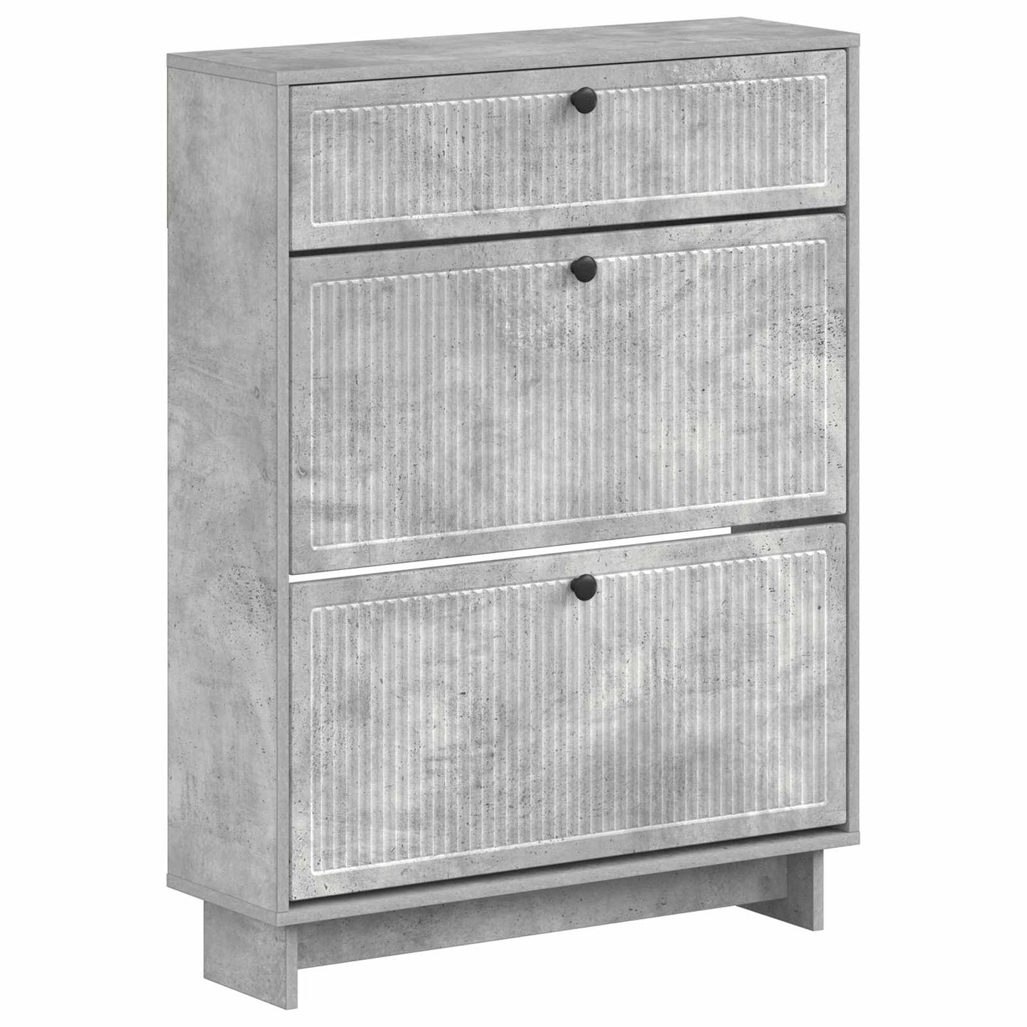 Sko Skap EDE 78 x 24 x 103 cm Konstruert tre Betonggrå