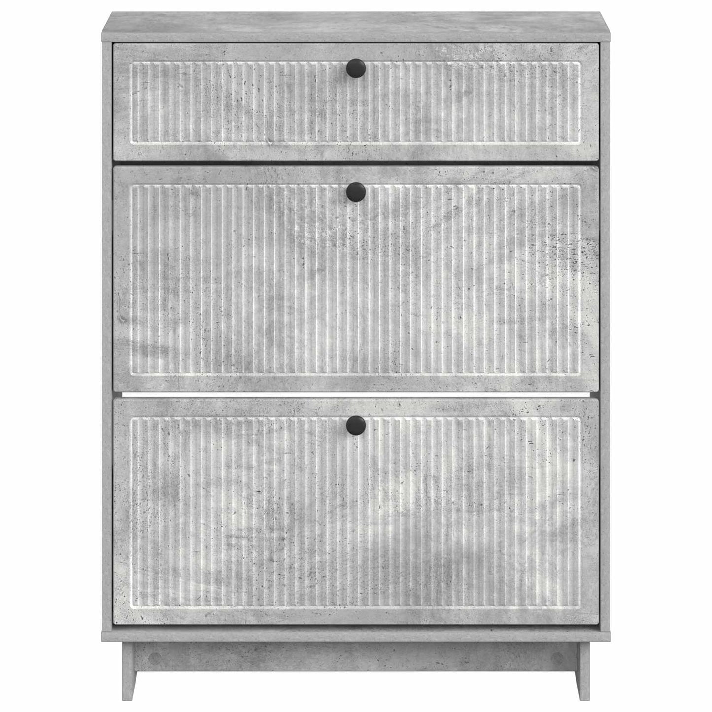 Sko Skap EDE 78 x 24 x 103 cm Konstruert tre Betonggrå