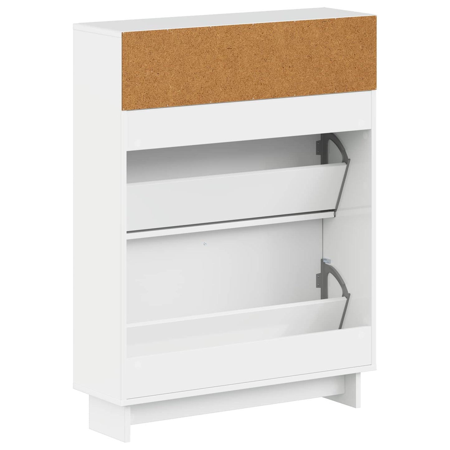 Sko Skap EDE 78 x 24 x 103 cm Konstruert tre Høgglans hvit