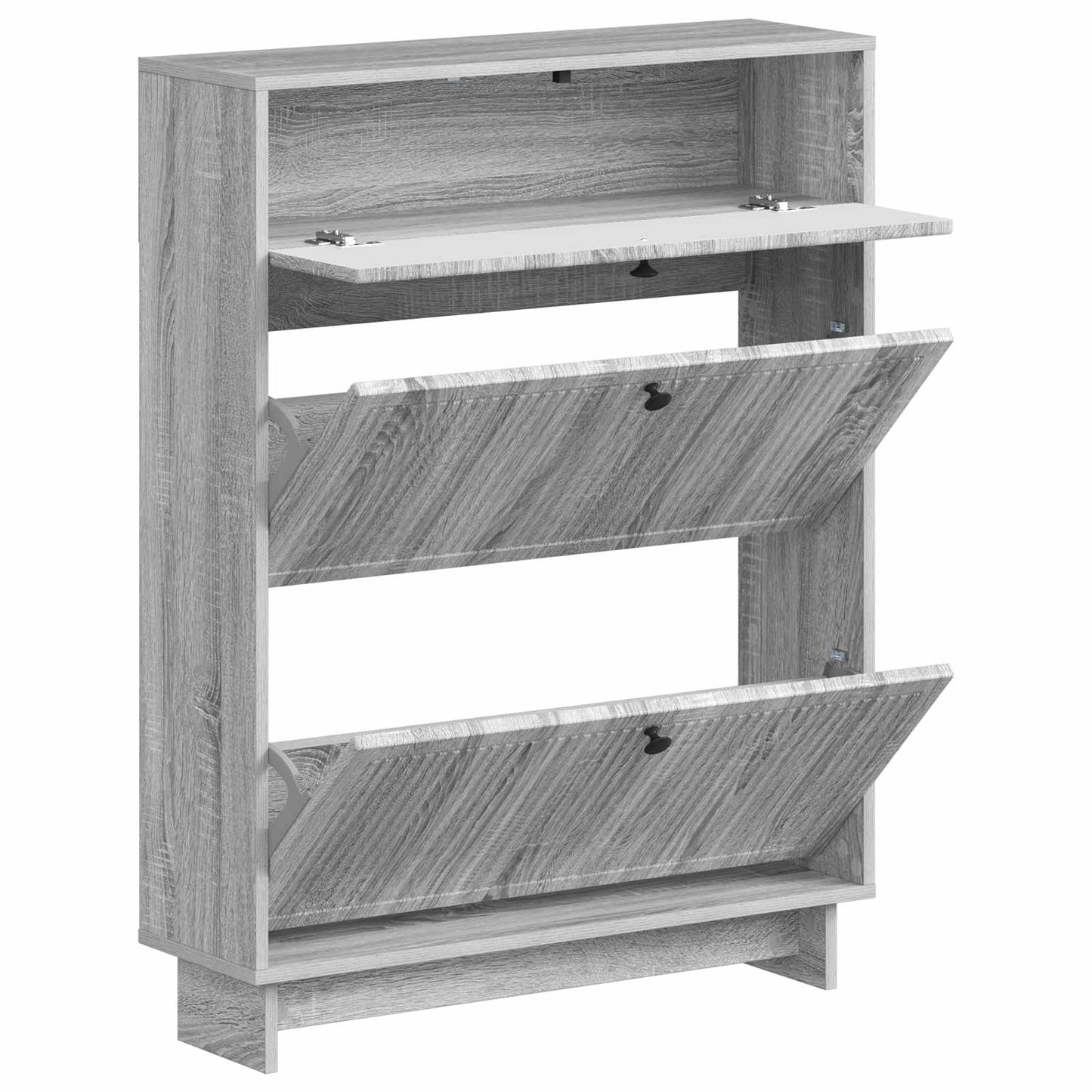 Sko Skap EDE 78 x 24 x 103 cm Konstruert tre Grå Sonoma