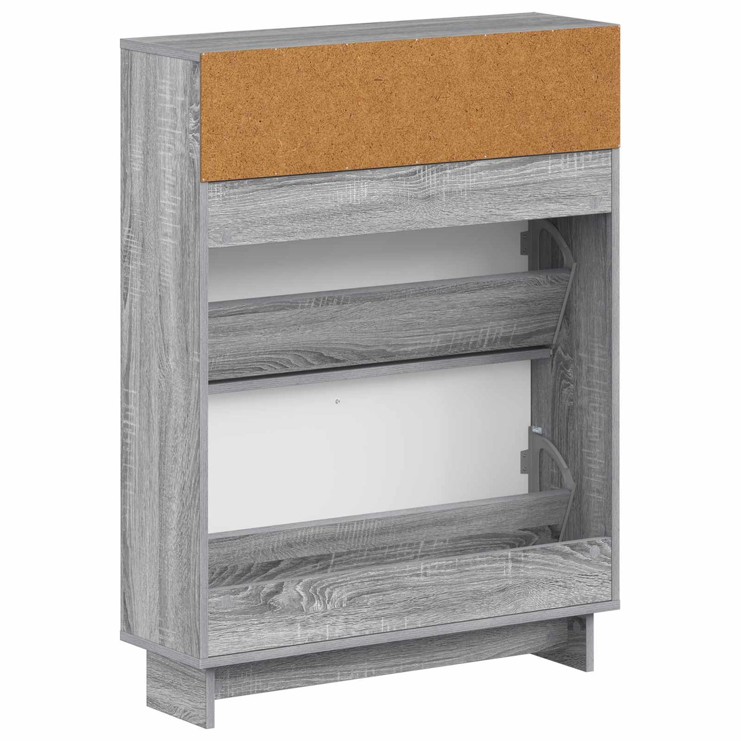 Sko Skap EDE 78 x 24 x 103 cm Konstruert tre Grå Sonoma