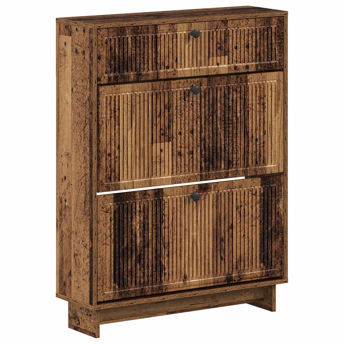 Sko Skap EDE 78 x 24 x 103 cm Konstruert tre Gammelt tre