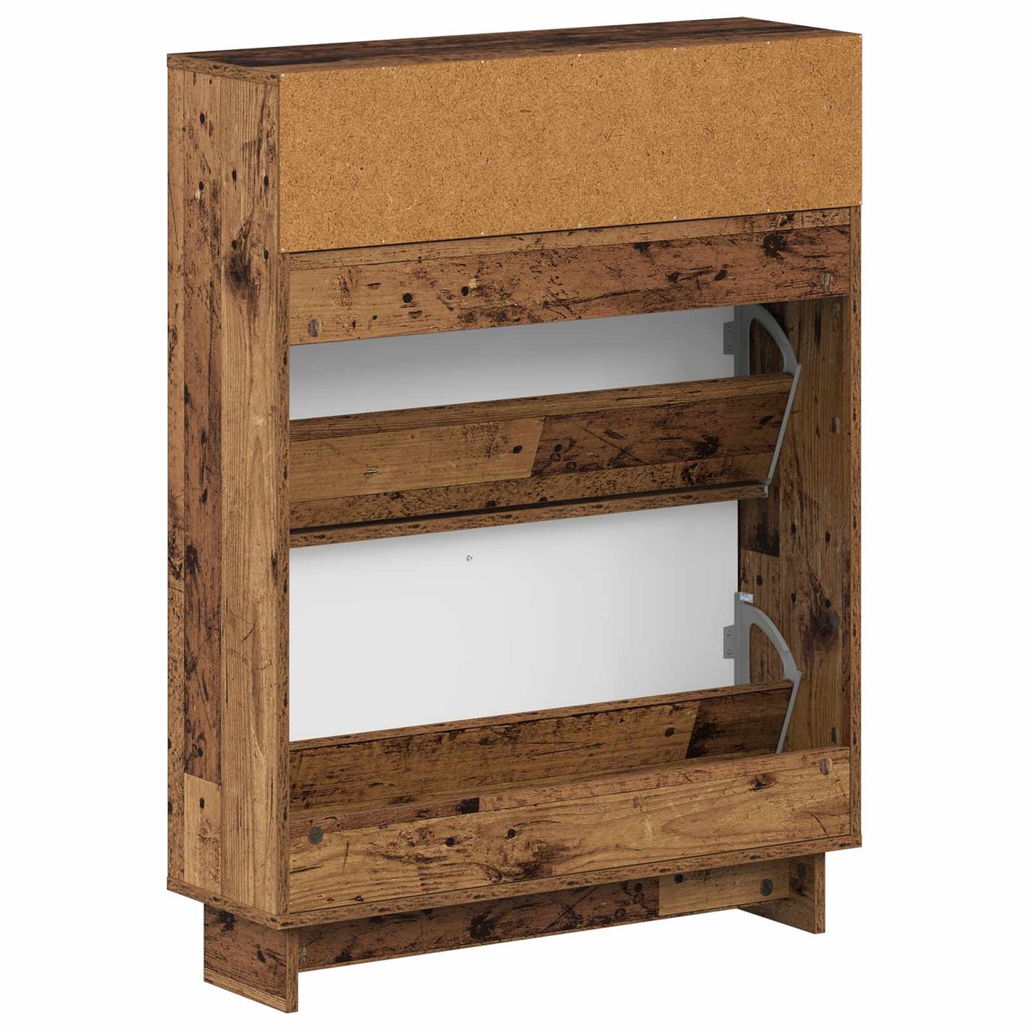 Sko Skap EDE 78 x 24 x 103 cm Konstruert tre Gammelt tre