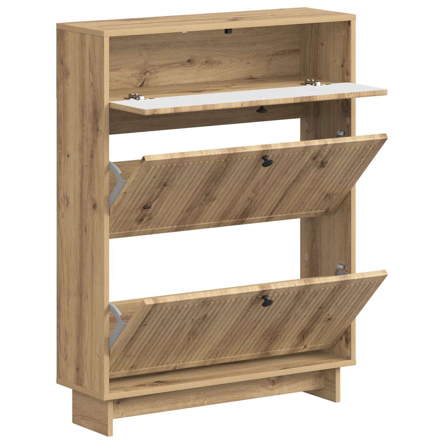 Sko Skap EDE 78 x 24 x 103 cm Konstruert tre Artisan eik