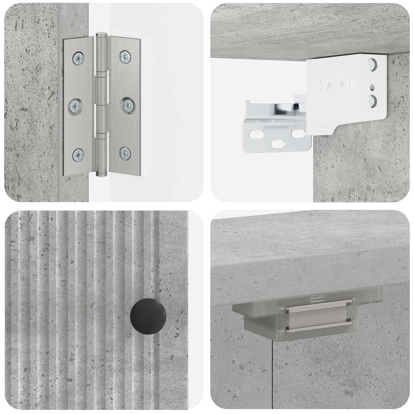 Dartbrettskap EDE Betonggrå 52,5 x 10,5 x 53,5 cm