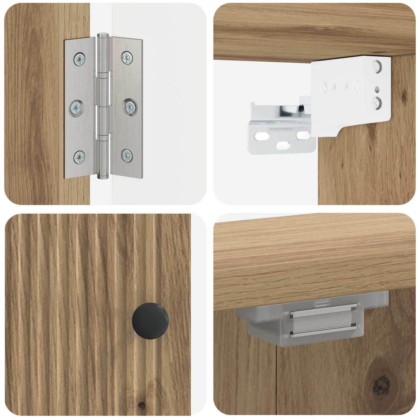 Dartbrettskap EDE Artisan eik 52,5 x 10,5 x 53,5 cm
