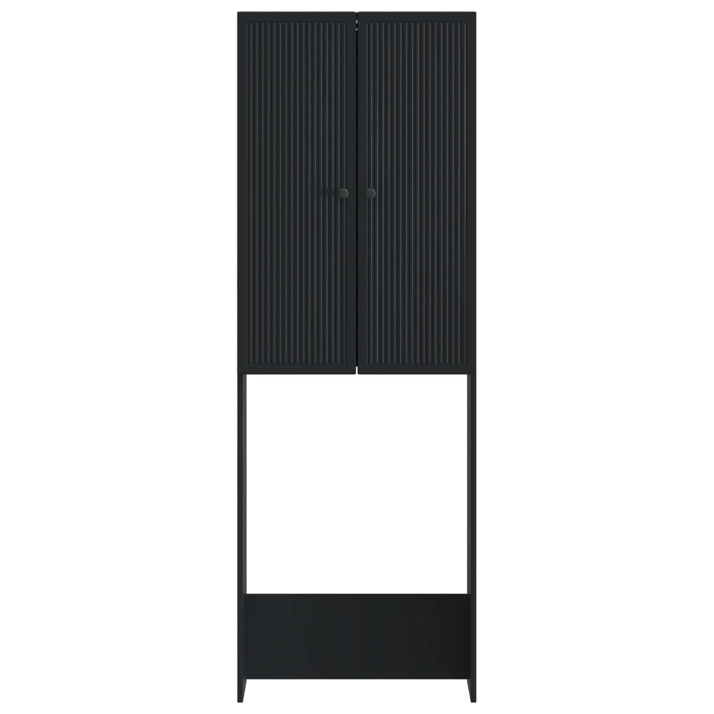 Toalett skap EDE Svart 66 x 25,5 x 190 cm Konstruert tre